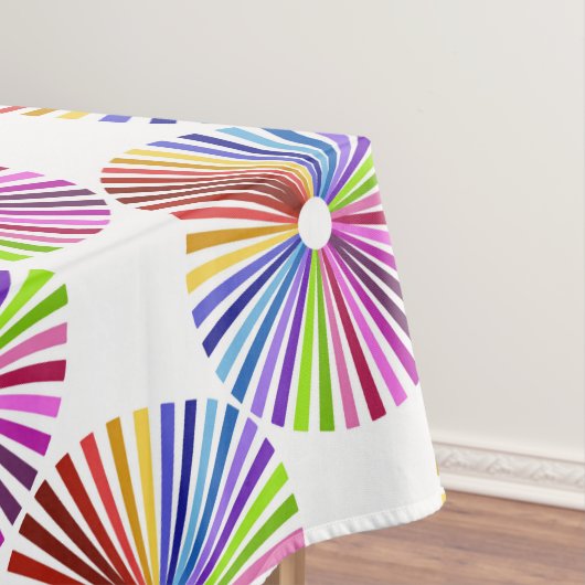 Rainbow Wheel Tischdecke (Beispiel)