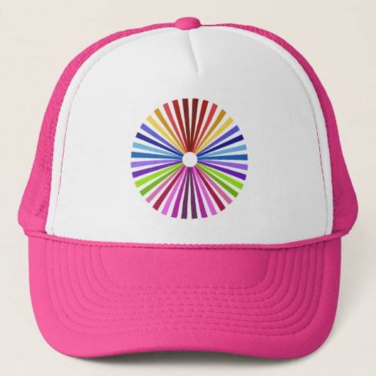 Rainbow Wheel Truckerkappe (Vorderseite)