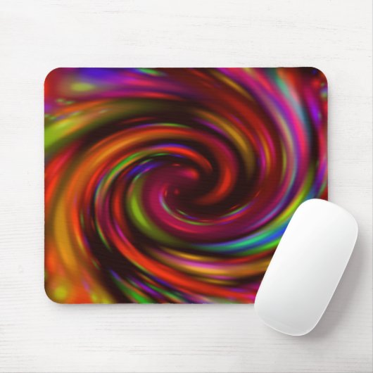 "Rainbow Whirlpool" Art Mousepad (Mit Mouse)