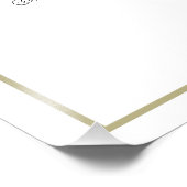 Rainbow & White 50. Geburtstag Seating Chart Print Fotodruck (Ecke)