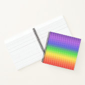 Rainbow White Heart Notizblock (Innenseite)