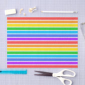 Rainbow-White-Strip-Gewebe Seidenpapier (Handwerk)