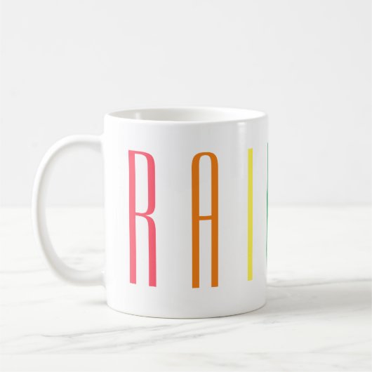 RAINBOW White Tasse (Links)