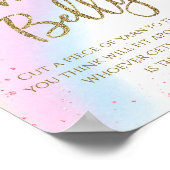 Rainbow Wie groß ist Mommys Belly Baby Showspiel Poster (Ecke)