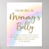 Rainbow Wie groß ist Mommys Belly Baby Showspiel Poster (Vorne)