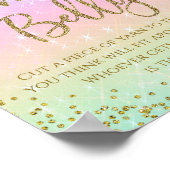 Rainbow Wie groß ist Mommys Belly Baby Showspiel Poster (Ecke)