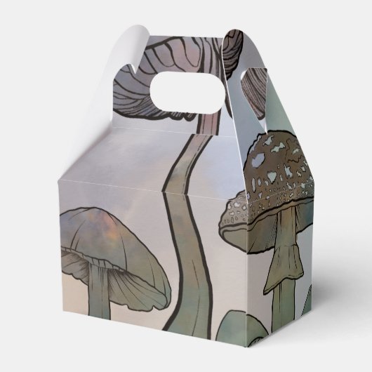 Rainbow Wild Mushrooms Geschenkschachtel (Rückseite)