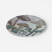 Rainbow Wild Mushrooms Pappteller (Schrägansicht)