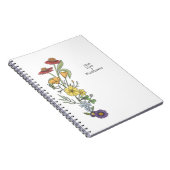 Rainbow Wildflower Sketch Notizblock (Rechte Seite)