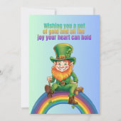 Rainbow will: Ein Pot of Gold & Joy - St. Patrick' Einladung (Vorderseite)