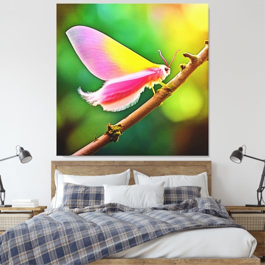 Rainbow Wing Beauty Leinwanddruck (Insitu (Schlafzimmer))