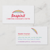 Rainbow Winged Dove Visitenkarte (Vorne/Hinten)