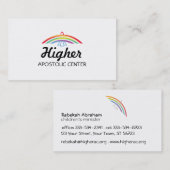 Rainbow Winged Dove Visitenkarte (Vorne/Hinten)