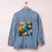 Rainbow Winged Jay Fantasy Bird Jeansjacke (Hangar)