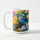 Rainbow Winged Jay Fantasy Bird Kaffeetasse (Links)