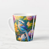 Rainbow Winged Jay Fantasy Bird Milchtasse (Linke Ecke)