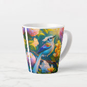 Rainbow Winged Jay Fantasy Bird Milchtasse (Rechte Ecke)