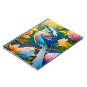 Rainbow Winged Jay Fantasy Bird Notizblock (Linke Seite)