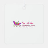 Rainbow Winged Jay Fantasy Bird Ornament Aus Metall (Rückseite)