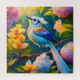 Rainbow Winged Jay Fantasy Bird Puzzle