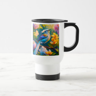 Rainbow Winged Jay Fantasy Bird Reisebecher