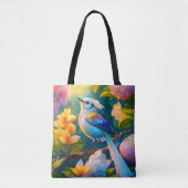 Rainbow Winged Jay Fantasy Bird Tasche (Vorderseite)