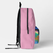 Rainbow Winged Prancing Unicorn  Bedruckter Rucksack (Links)