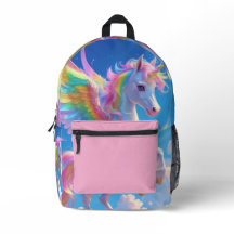 Rainbow Winged Prancing Unicorn 