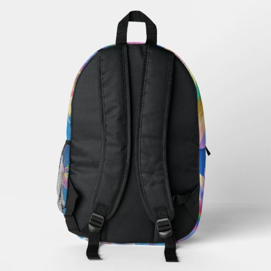 Rainbow Winged Prancing Unicorn  Bedruckter Rucksack (Rückseite)