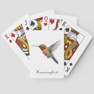 Rainbow Wings: Lebendige Kolibri-Kunst, individuel Spielkarten