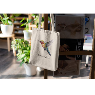 Rainbow Wings: Lebendige Kolibri-Kunst, individuel Tragetasche