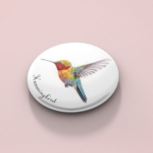 Rainbow Wings: Lebhafte Hummingbird Art, kundenspe Flaschenöffner