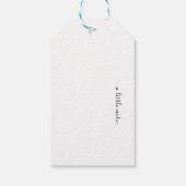 Rainbow Wings: Lebhafte Hummingbird Art, kundenspe Geschenkanhänger (Rückseite)