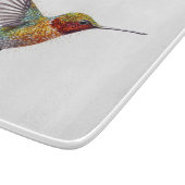 Rainbow Wings: Lebhafte Hummingbird Art Schneidebrett (Ecke)