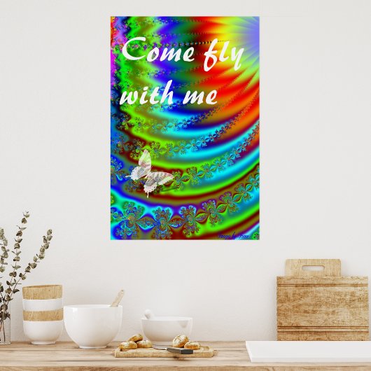 Rainbow Wings Poster (Küche)