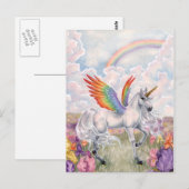 Rainbow Wings Postkarte (Vorne/Hinten)