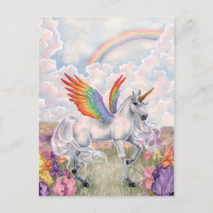 Rainbow Wings Postkarte