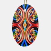 Rainbow-Wirbel Abstrakt Ornament (Links)