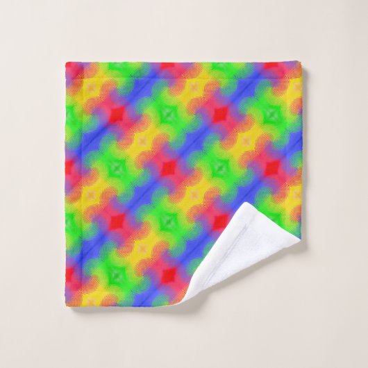 Rainbow-Wirbel Abstrakte Badetücher Badhandtuch Set (Waschlappen)