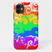 Rainbow Wirbel Abstrakte Fluid Art Case-Mate iPhone Hülle (Rückseite)
