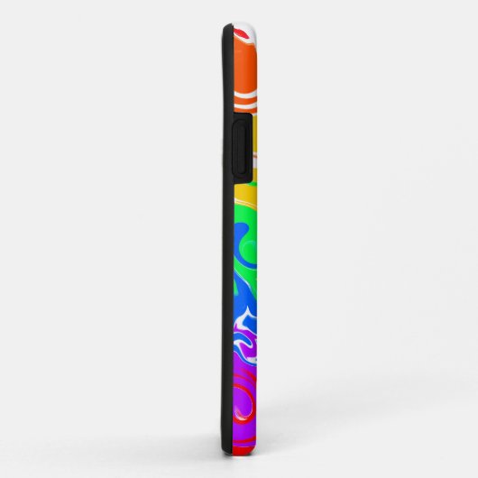 Rainbow Wirbel Abstrakte Fluid Art Case-Mate iPhone Hülle (Hinten/Rechts)