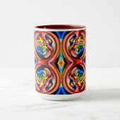 Rainbow-Wirbel Abstrakte Tasse (Zentrum)