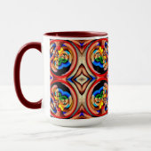 Rainbow-Wirbel Abstrakte Tasse (Links)
