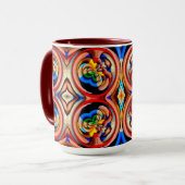 Rainbow-Wirbel Abstrakte Tasse (Vorderseite Links)