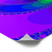 Rainbow-Wirbel Fraktal Poster (Ecke)