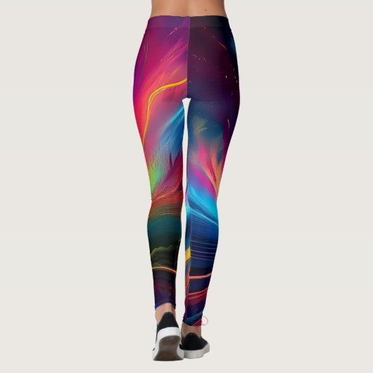 Rainbow Wirbel Leggings (Rückseite)
