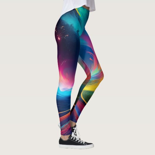 Rainbow Wirbel Leggings (Rechts)