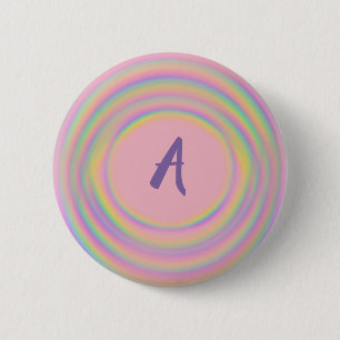Rainbow-Wirbel mit Monogramm Button