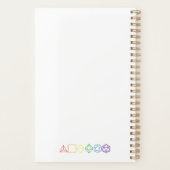 Rainbow Wireframe Dice Planer (Rückseite)