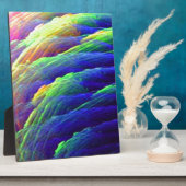 Rainbow Wispy Feather Mountains Fotoplatte (Seite)